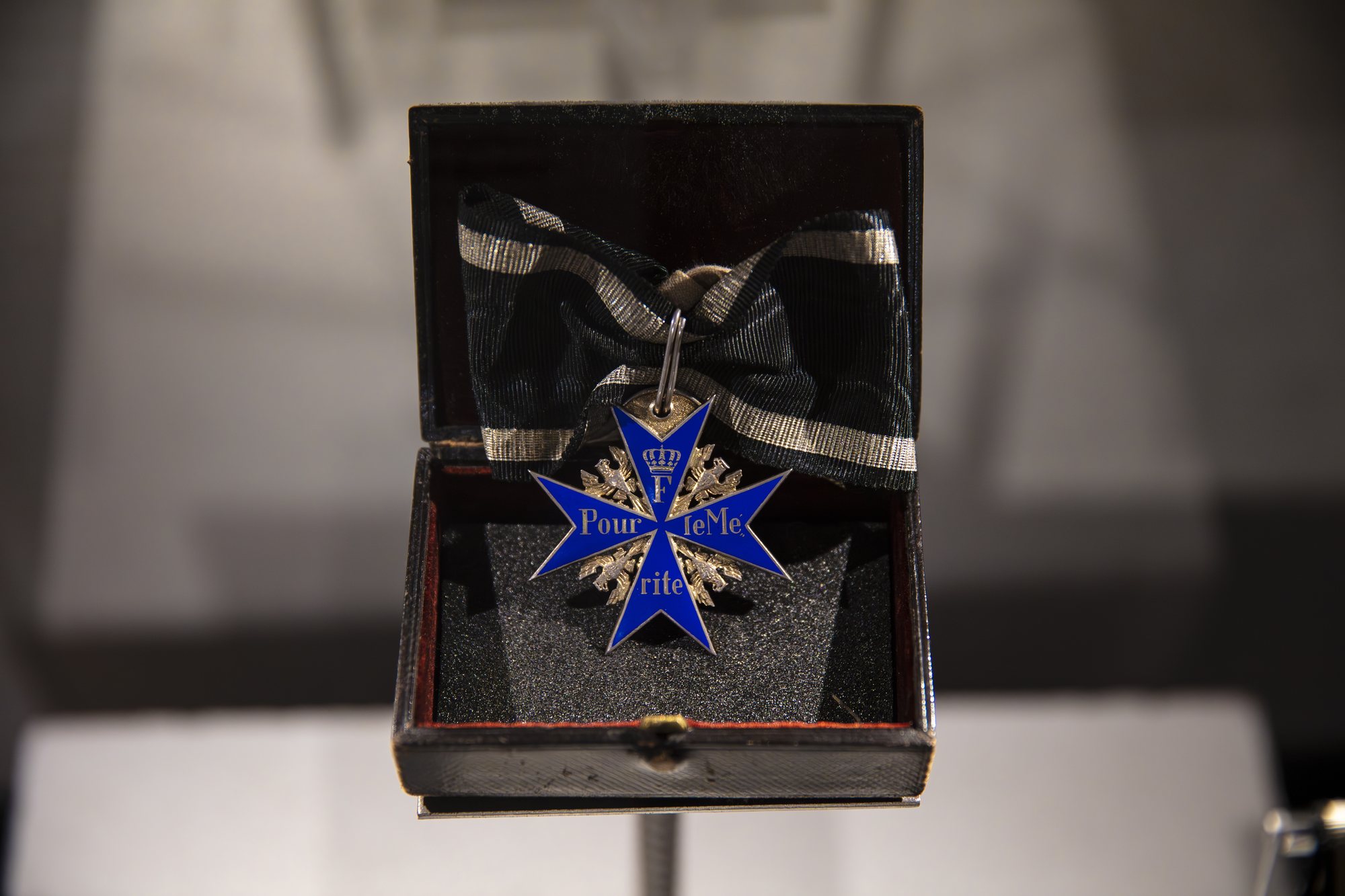 Sønderjyderne og Den Store Krig, the blue order in its box